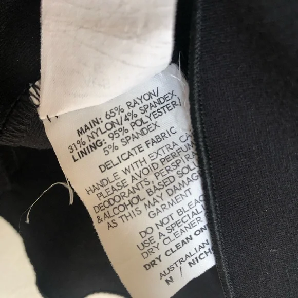 N/Nicholas Off Shoulder Ponte Mini Black Dress 2 - Picture 13 of 16